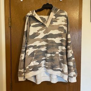Oversized Aerie Camo Sweater Hoodie